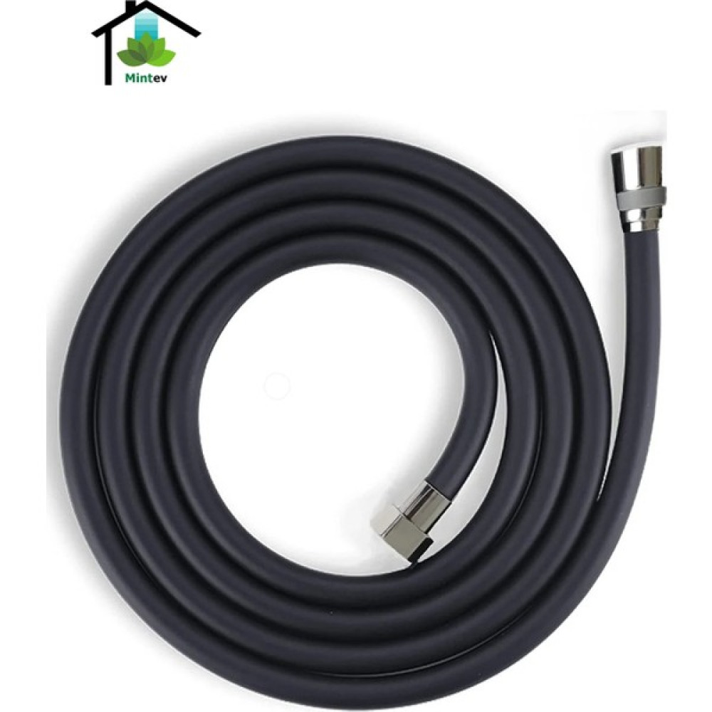 Mintev Siyah Pvc Malzeme Ultra Dayanıklı Kırılmaz Patlamaz Kaliteli Banyo Duş Hortumu Duş Seti Fiyatı