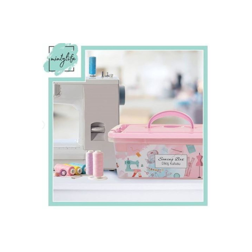 Minty Life Dikiş Kutusu 5 Litre Büyük (pembe Renk Mevcuttur) Eşya Saklama Kutusu Fiyatı