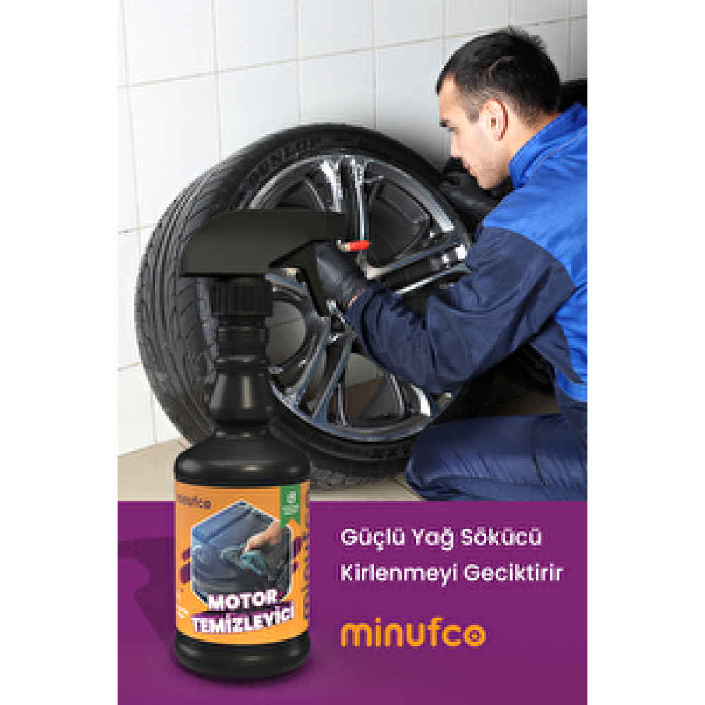 Minufco 500ml Demir Tozu Yağ Ve Kir Temizleyici Özellikli Jant Ve Motor Bloğu Temizleyici Sprey Oto Bakım & Temizlik Ürünleri Fiyatı