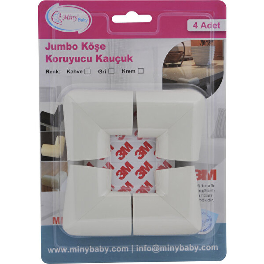 Miny Baby Jumbo Kauçuk Köşe Koruyucu 4lü Krem Bebek Güvenlik Fiyatı