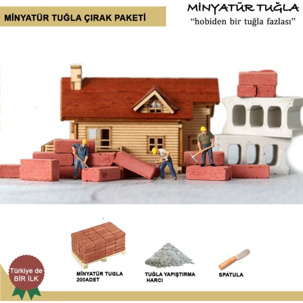 Minyatür Tuğla Çırak Paketi Maket Fiyatı