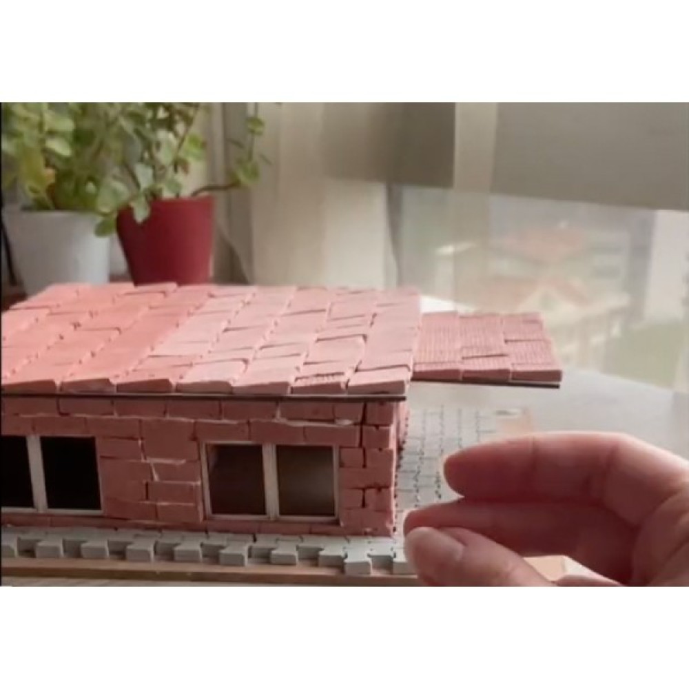 Minyatür Tuğla Müstakil Ev (Kalfa) Paketi - 533 Parça - Kırmızı Maket Fiyatı