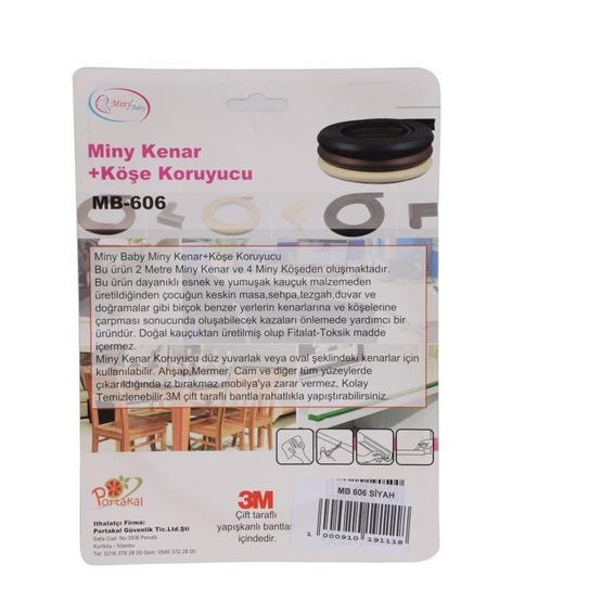 MinyBaby 4 Adet Siyah Kenar Köşe Koruyucusu