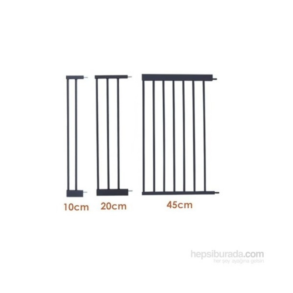 MinyBaby Otomatik Kapanır German Style Stop / Auto Close Güvenlik Kapısı Uzatma Parçası / Kahverengi - 10 cm Bebek Güvenlik Kapısı Fiyatı