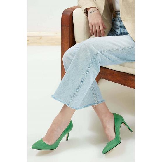 Mio Gusto Basic Yeşil Stiletto Topuklu Ayakkabı Fiyatı