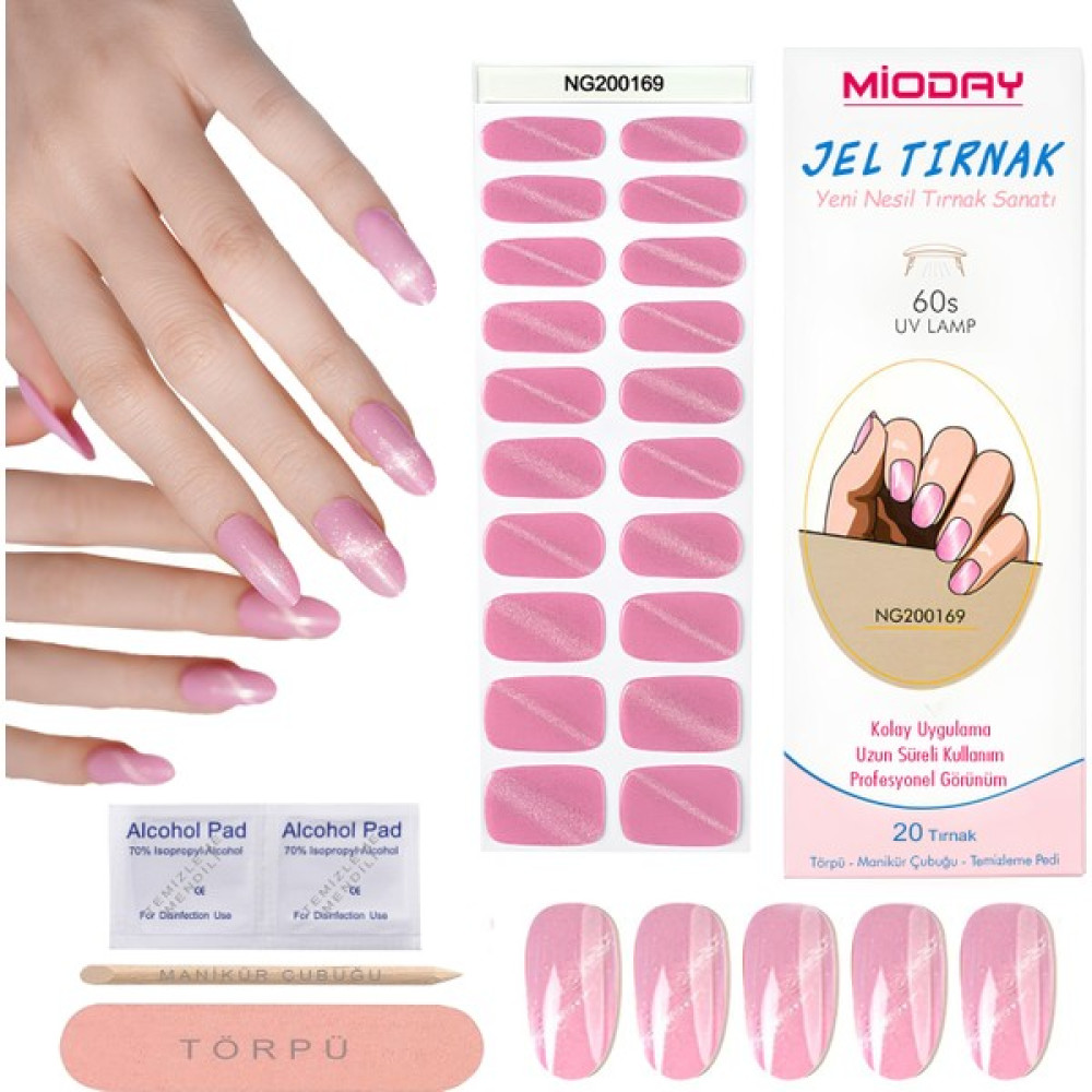 Mioday Jel Tırnak Pink Shine- Yeni Nesil Tırnak Sanatı Takma Tırnak Yerine Trend Jel Tırnak Profesyonel Görünüm - NG200169 Tırnak Bakımı Fiyatı