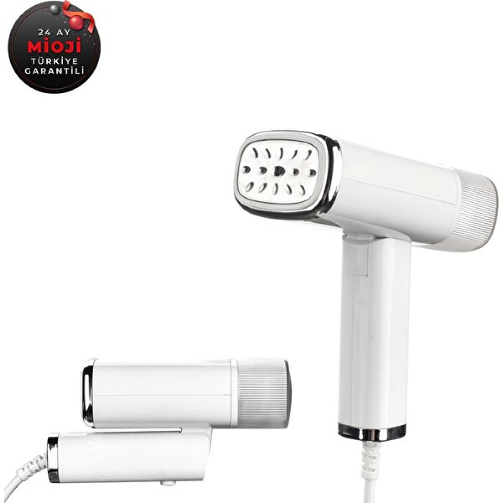 Mioji Mio X20SM 1000W 18gr/dk Taşınabilir Paslanmaz Çelik Taban Güçlü Buharlı Kırışık Giderici Ütü - Beyaz Ütüler Fiyatı