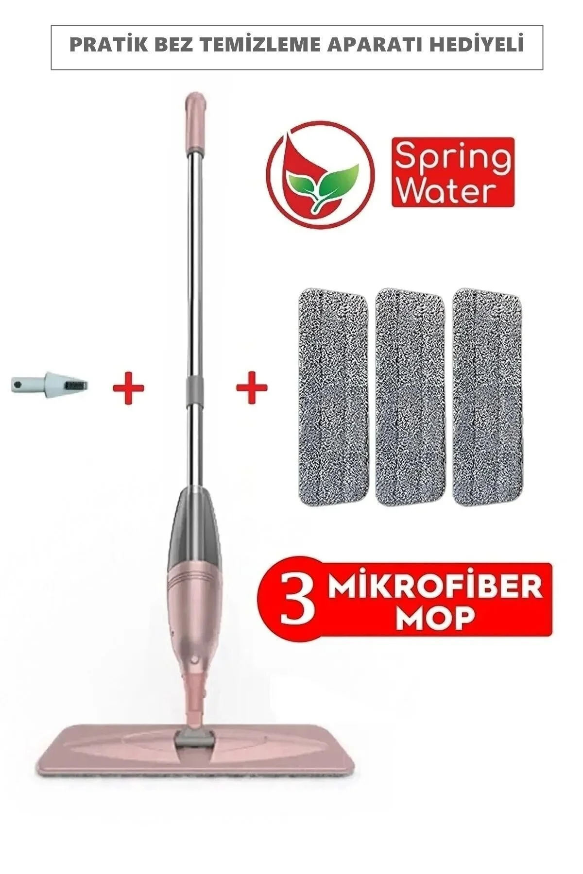 Miomi Sprey Mop 300cc Su Hazneli Pratik Temizlik 3 Adet Mop ( Distribütör Garantili )" Deterjan ve Temizlik Ürünleri Fiyatı
