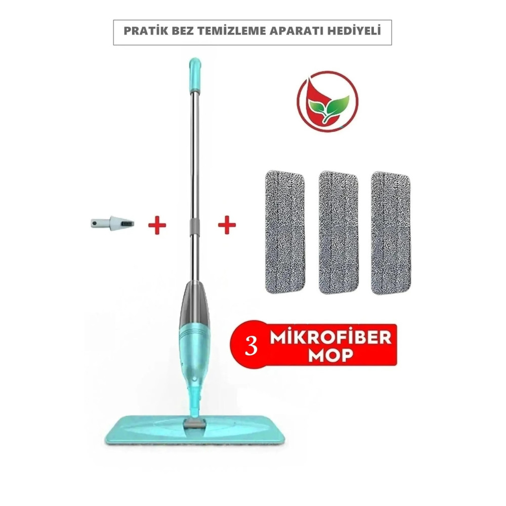 Miomi Sprey Mop 300cc Su Hazneli Pratik Temizlik 3 Adet Mop ( Distribütör Garantili ) Deterjan ve Temizlik Ürünleri Fiyatı