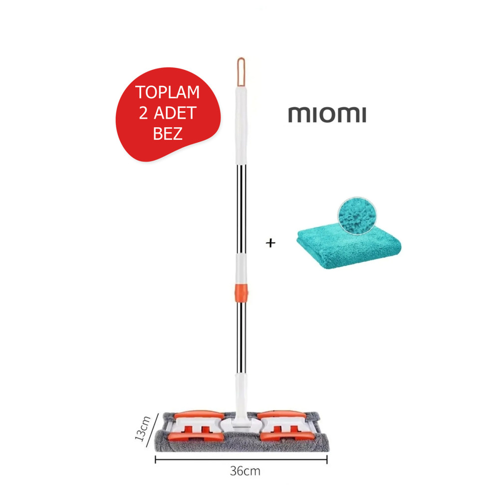 Miomi Yer Mopu Fayans Duvar Yüzey Pratik Temizlik Mikrofiber Mop Taksil ( Distribütör Garantili ) Deterjan ve Temizlik Ürünleri Fiyatı