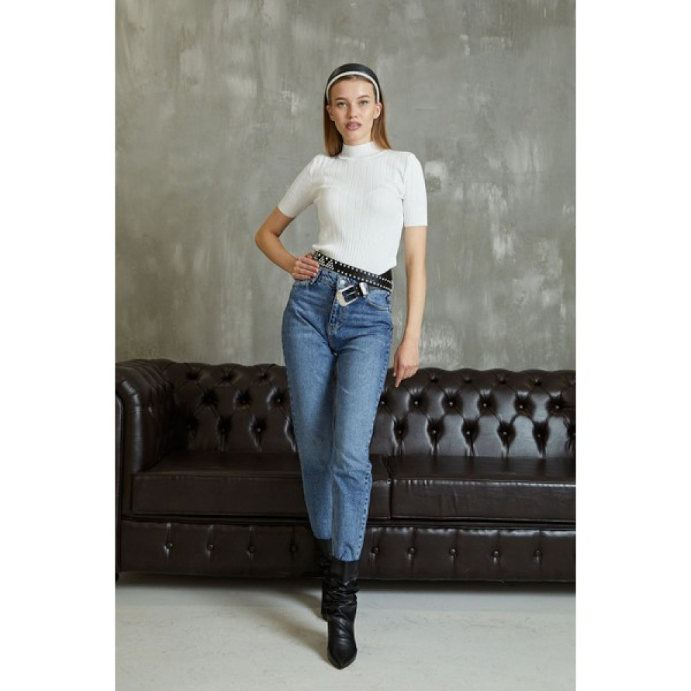 Miostil Boyfriend Jean Pantolon-Mavi Bayan Jeans / Kot Pantolon Fiyatı
