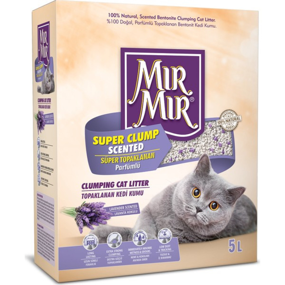 Mır Mır Bentonit Süper Topaklanan Kedi Kumu 5Lt (Lavanta Kokulu) Evcil Hayvan Ürünleri Fiyatı
