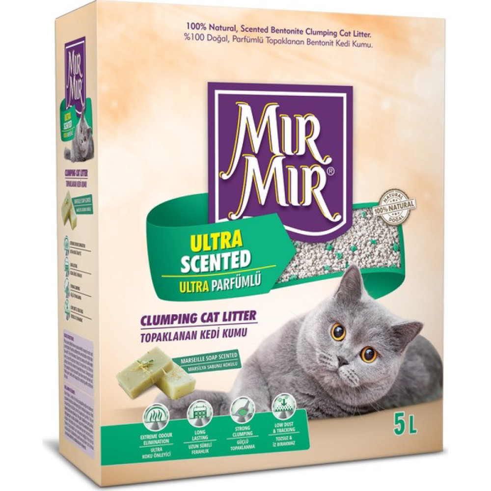 Mır Mır Bentonit Ultra Parfümlü (Marsilya Sabun Kokulu)Kedi Kumu 5 Lt Evcil Hayvan Ürünleri Fiyatı
