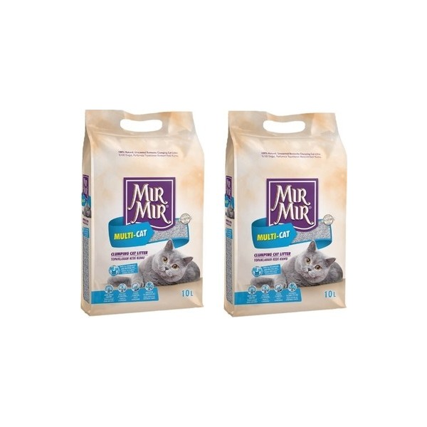 Mır mır Mırmır Bentonit Multicat Kedi Kumu 2 x 10 Lt Evcil Hayvan Ürünleri Fiyatı
