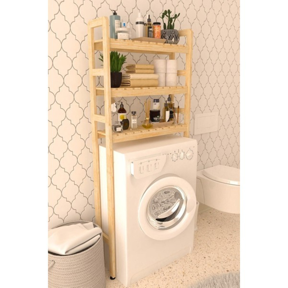 Mira Ahşap Banyo Çamaşır Makinesi Dolabı 160X68X21 cm Gardrop & Dolap Fiyatı