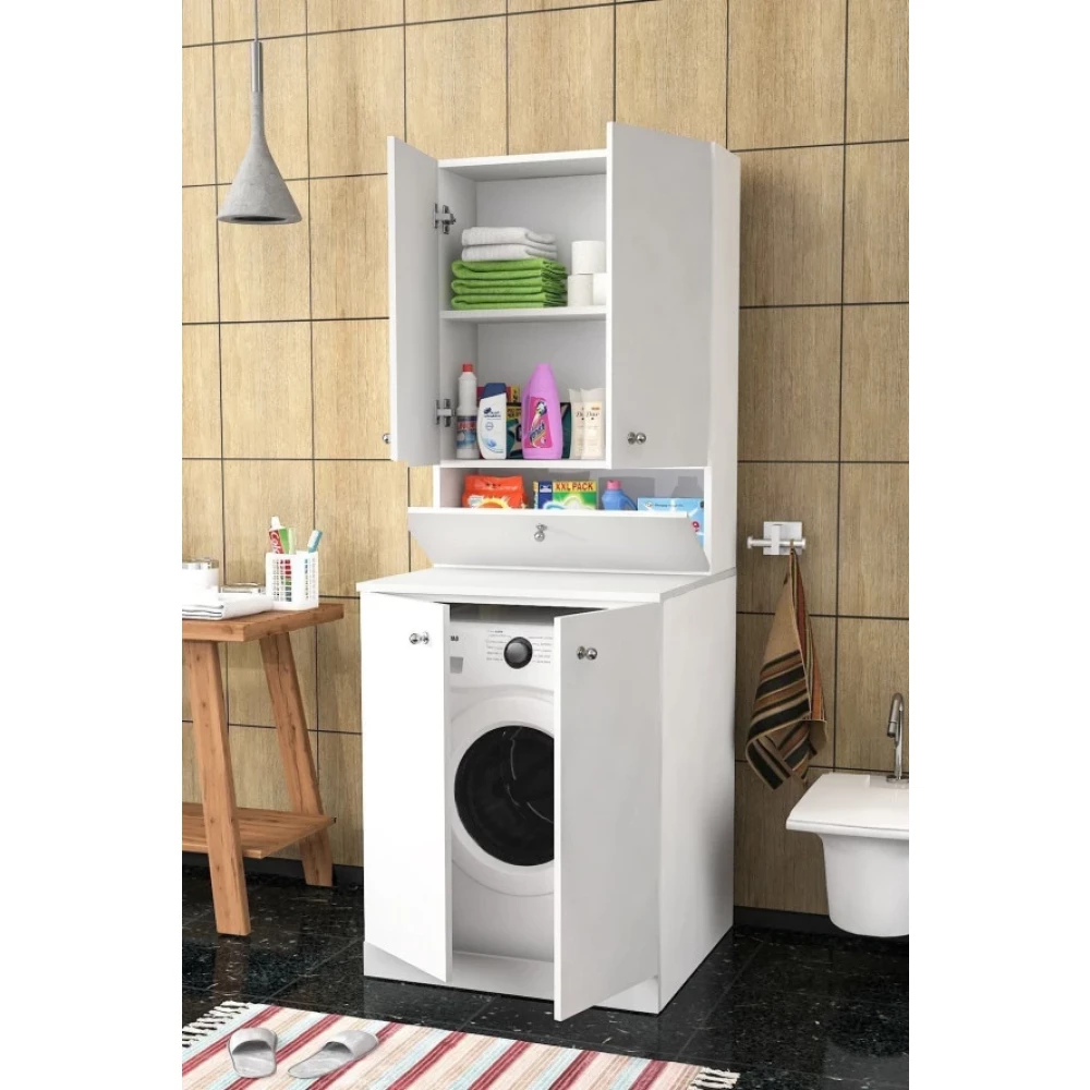 Mira Camasir Makinesi Dolabi Kapakli Dolap Banyo Dolabı / Mobilyası Fiyatı