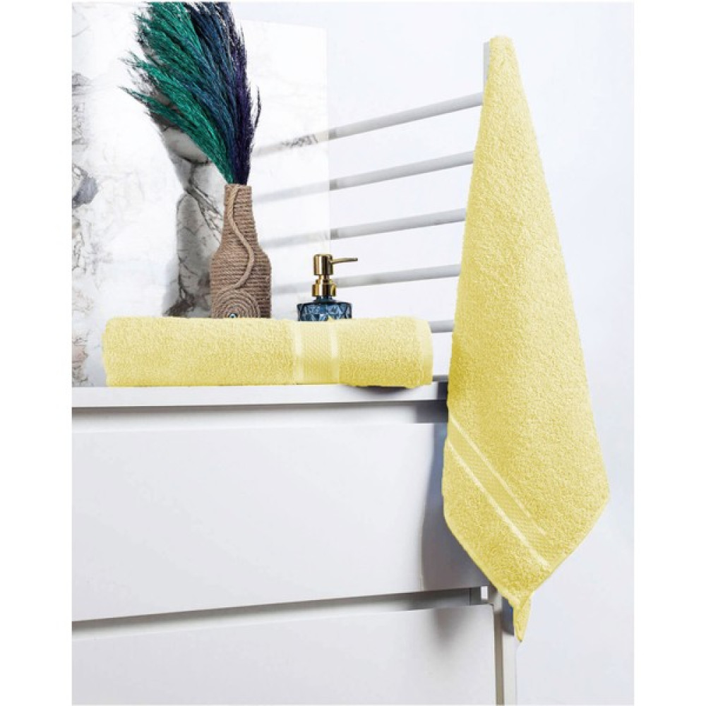 Mira Home %100 Pamuk 2 Parça Kadın - Erkek Banyo Duş Hamam Havlu Seti 90 x 140 cm - Sarı Banyo Havlusu Fiyatı