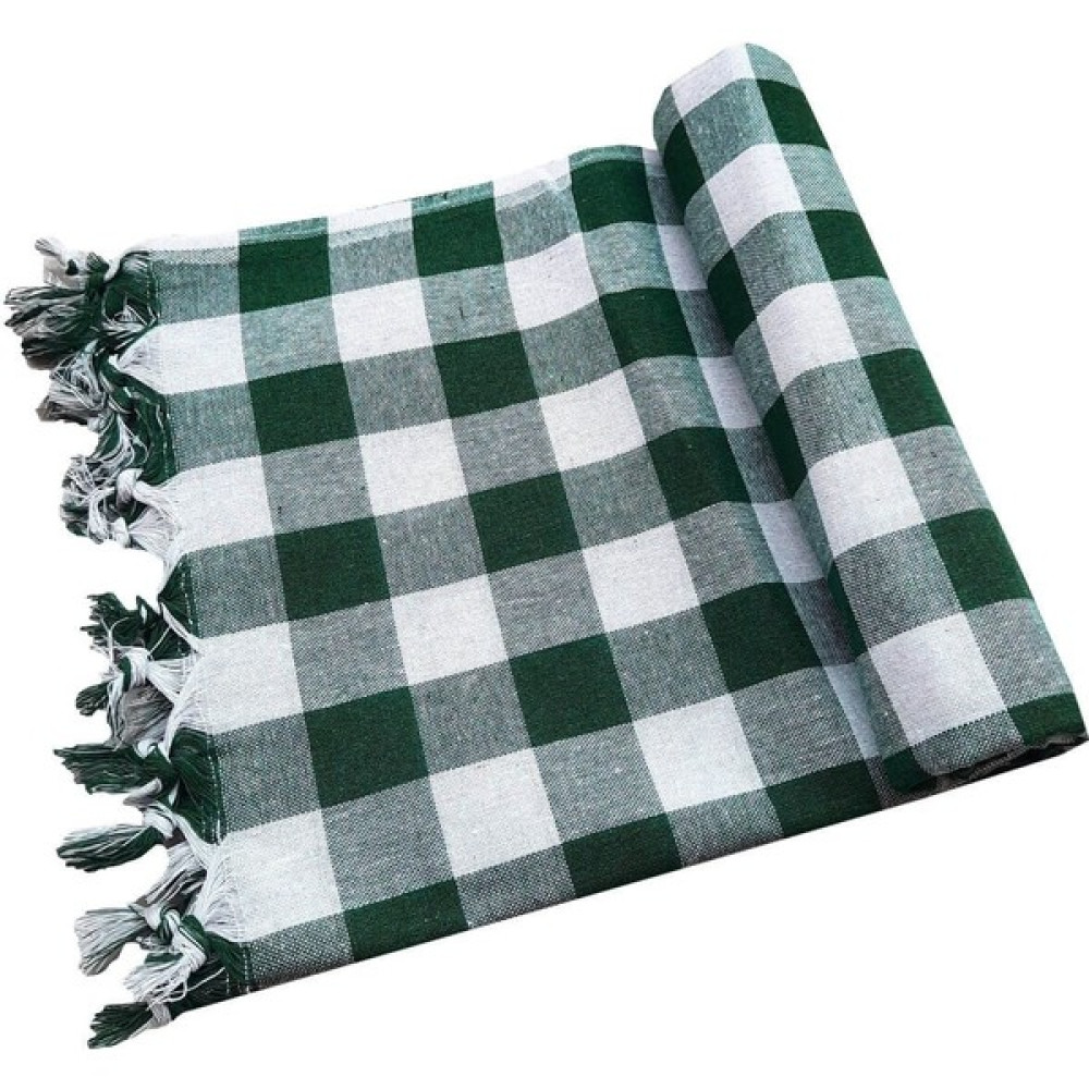 Mira Home 150X150 cm Kareli Yer Sofra Bezi Piknik Masa Örtüsü Saçaklı - Yeşil - 170 x 170 cm Masa Örtüsü Fiyatı