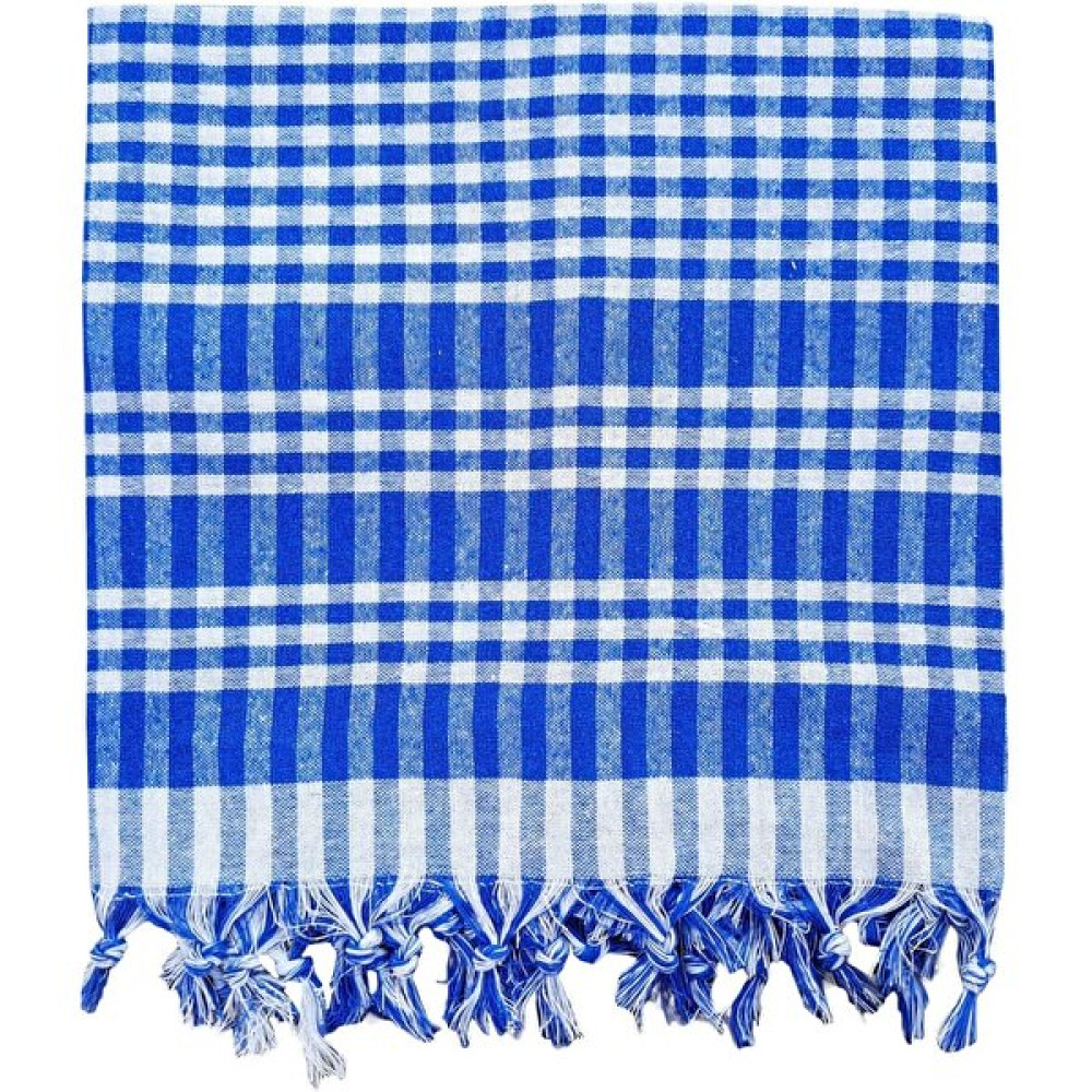 Mira Home 170 x 170 Pötikare Yer Sofra Bezi Piknik Masa Örtüsü Saçaklı - 170 x 170 cm - Mavi Masa Örtüsü Fiyatı