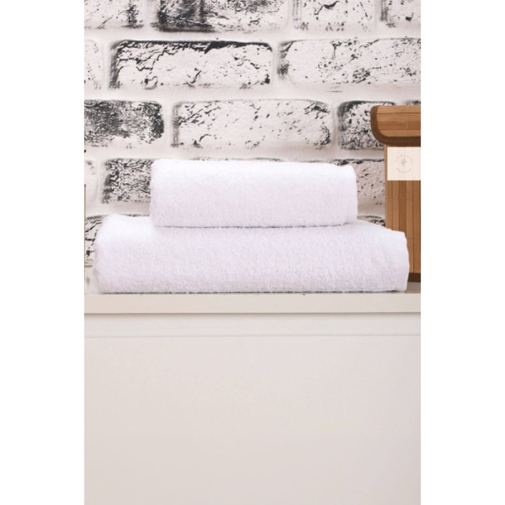 Mira Home 2 Parça Kadın / Erkek Banyo Duş Hamam Havlu Seti 90X150 cm %100 Pamuklu - Beyaz - 90 x 150 cm Banyo Havlusu Fiyatı