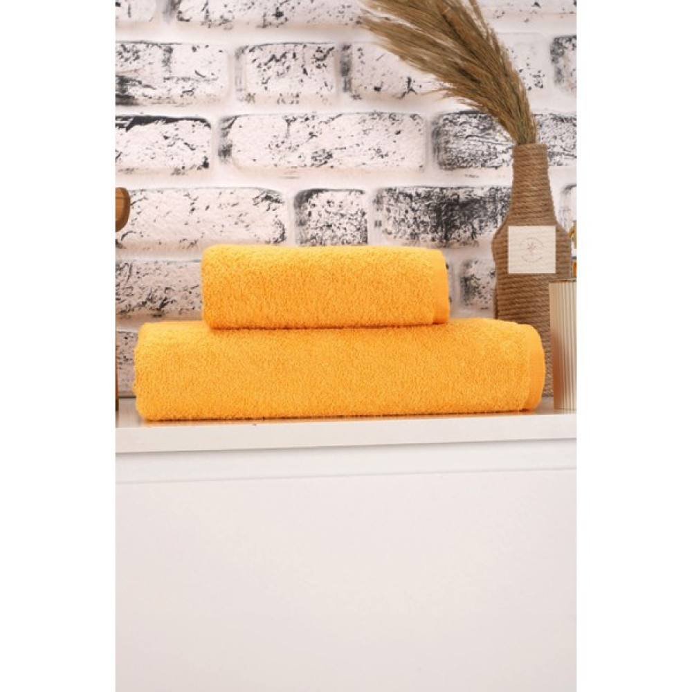 Mira Home 2 Parça Kadın / Erkek Banyo Duş Hamam Havlu Seti 90X150 cm %100 Pamuklu - Hardal - 90 x 150 cm Banyo Havlusu Fiyatı