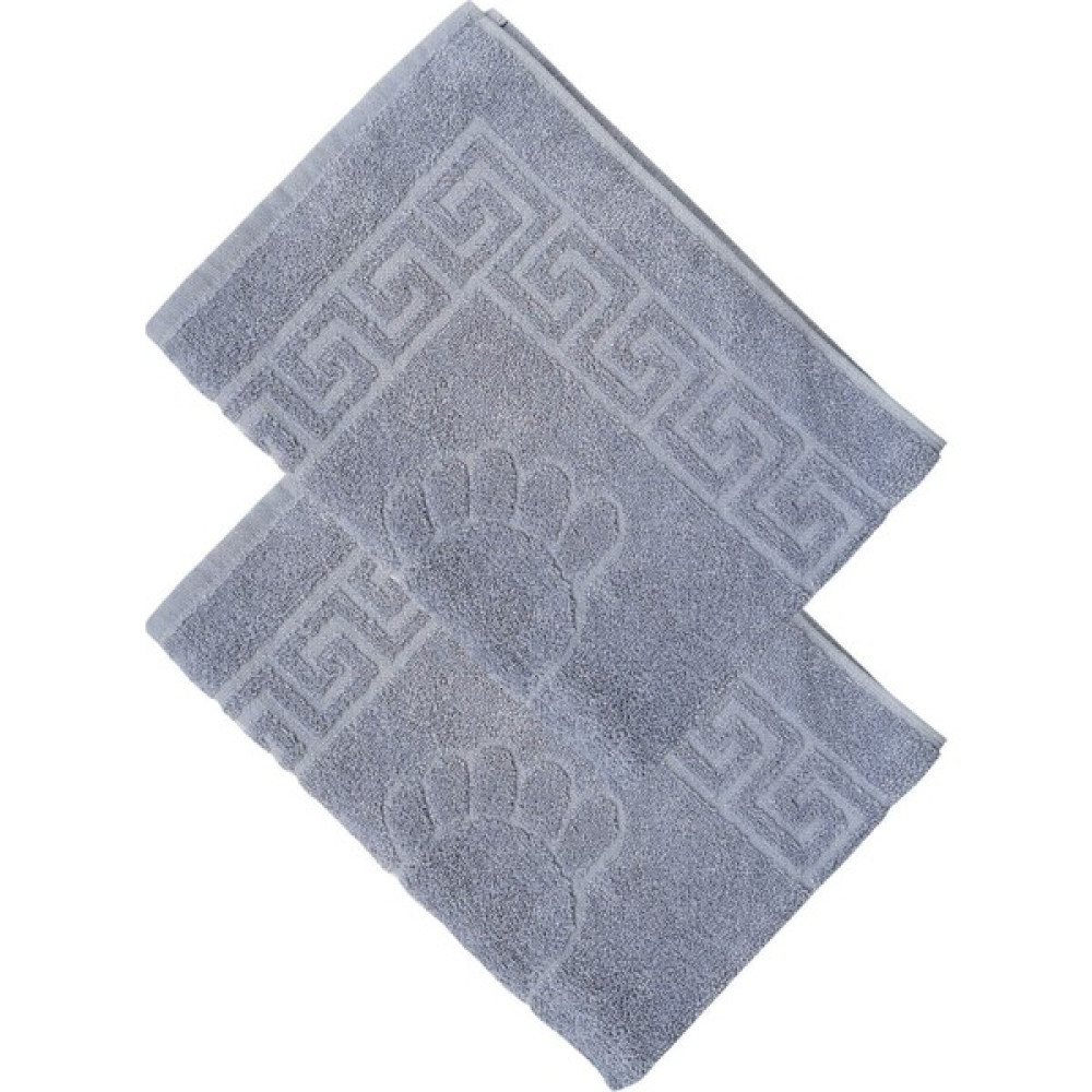 Mira Home 2'li Ayak Izli Banyo Ayak Havlusu 100 Pamuklu - Gri - 50 x 70 cm Ayak Havlusu Fiyatı