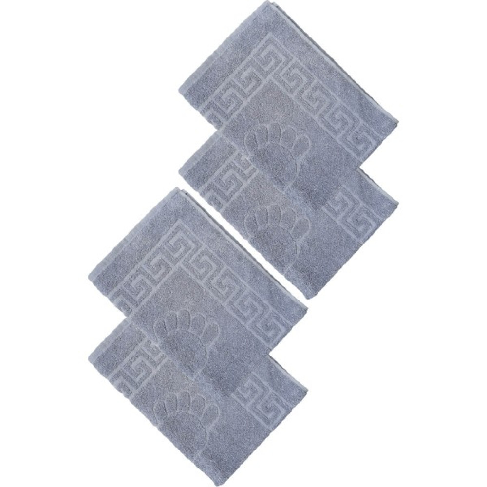 Mira Home 4'lü Ayak Izli Banyo Ayak Havlusu 100 Pamuklu - Gri - 50 x 70 cm Ayak Havlusu Fiyatı