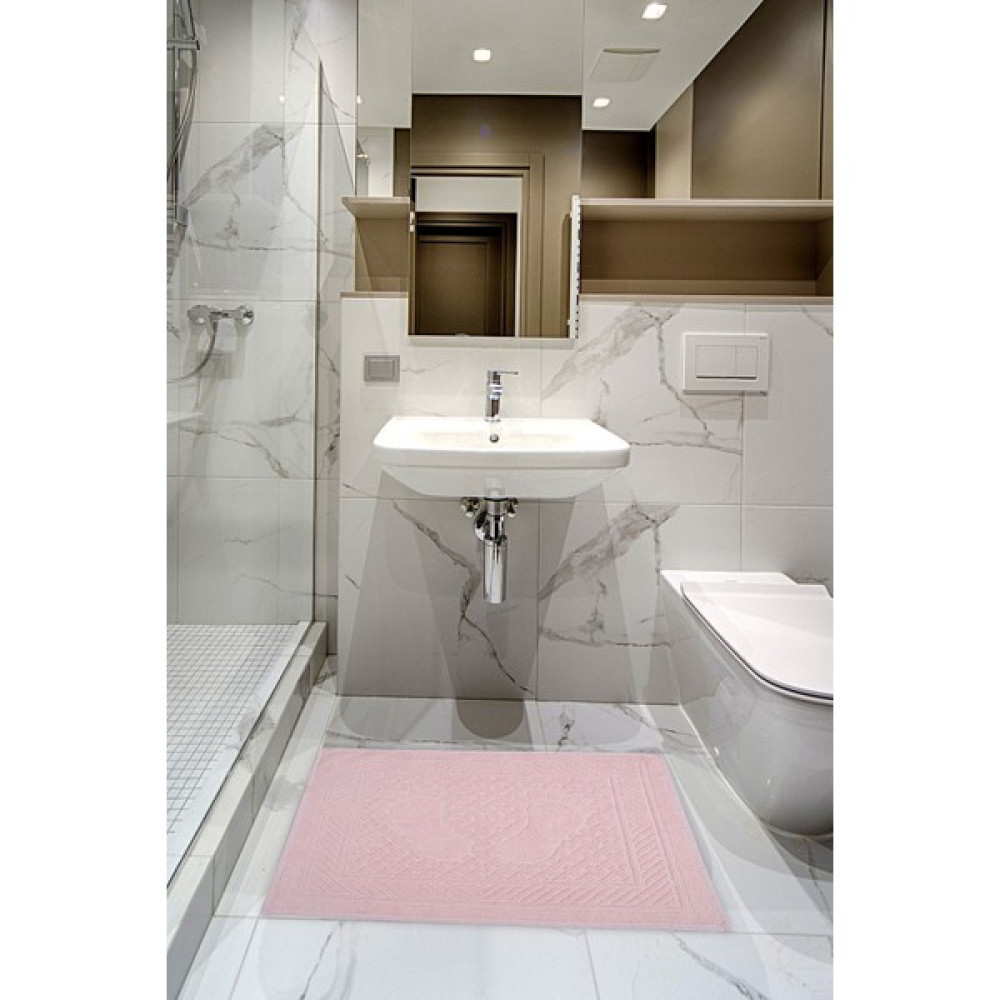 Mira Home Ayak Izli Banyo Havlusu % 100 Pamuk Yumuşak Ayak Havlusu 50 x 70 cm - Pudra Ayak Havlusu Fiyatı