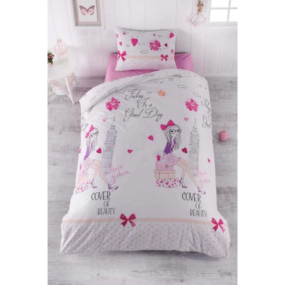 Mira Home Tek Kişilik Genç Kız Çocuk Nevresim Takımı Good Day - Renkli - 160 x 200 cm Nevresim Takımı Fiyatı