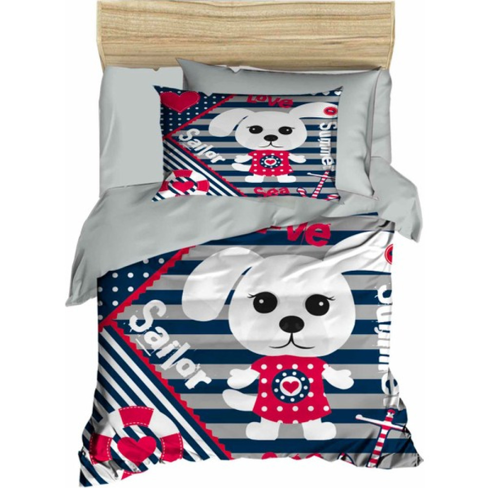 Mira Home Yenidoğan Erkek Bebek Nevresim Takımı 3D Pamuklu Sailor - Mavi - 100 x 150 cm Bebek Nevresim Takımı Fiyatı