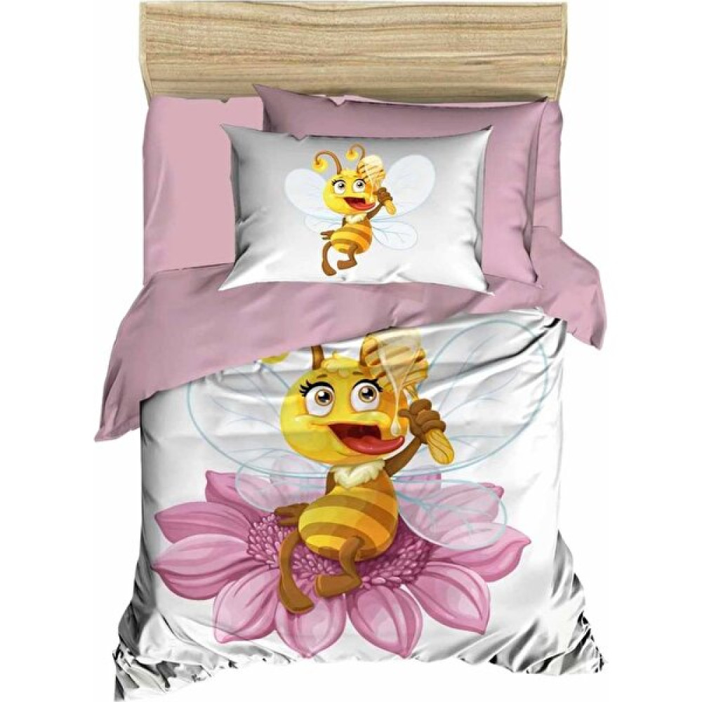 Mira Home Yenidoğan Kız Bebek Nevresim Takımı; %100 Pamuklu Lady Bee - Renkli - 100 x 150 cm Bebek Nevresim Takımı Fiyatı