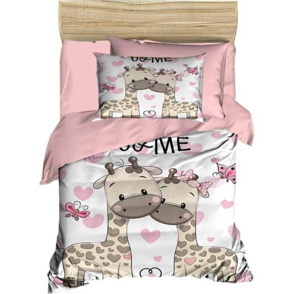 Mira Home Yenidoğan Kız Bebek Nevresim Takımı %100 Pamuklu Zürafa - Renkli - 100 x 150 cm Bebek Nevresim Takımı Fiyatı