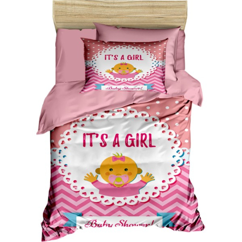 Mira Home Yenidoğan Kız Bebek Nevresim Takımı 3D Pamuklu Baby Emzik - Pembe - 100 x 150 cm Bebek Nevresim Takımı Fiyatı
