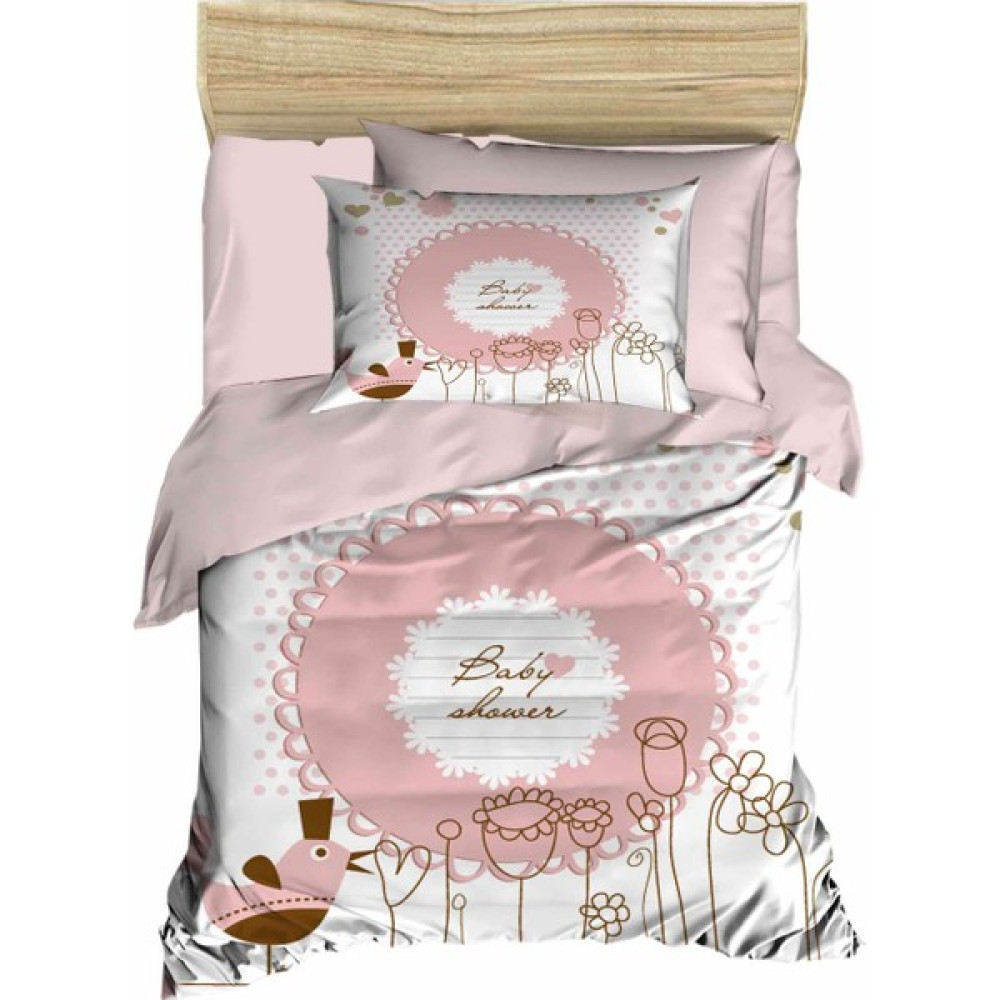 Mira Home Yenidoğan Kız Bebek Nevresim Takımı 3D Pamuklu Baby Shower - Pembe - 100 x 150 cm Bebek Nevresim Takımı Fiyatı