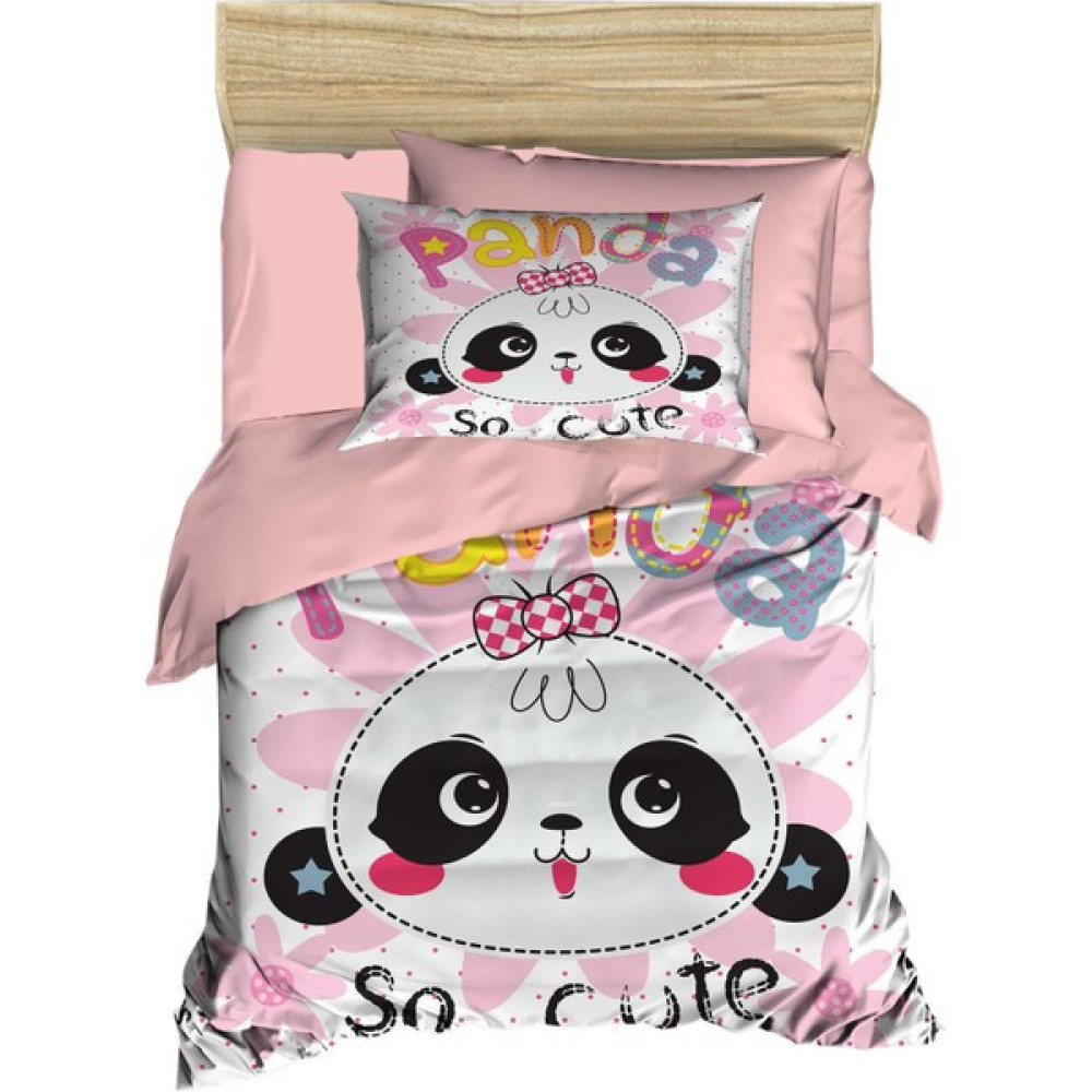 Mira Home Yenidoğan Kız Bebek Nevresim Takımı 3D Pamuklu Panda So Cute - Pembe - 100 x 150 cm Bebek Nevresim Takımı Fiyatı