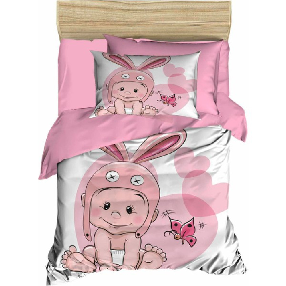 Mira Home Yenidoğan Kız Bebek Nevresim Takımı 3D Pamuklu Tavşan Kulak - Pembe - 100 x 150 cm Bebek Nevresim Takımı Fiyatı