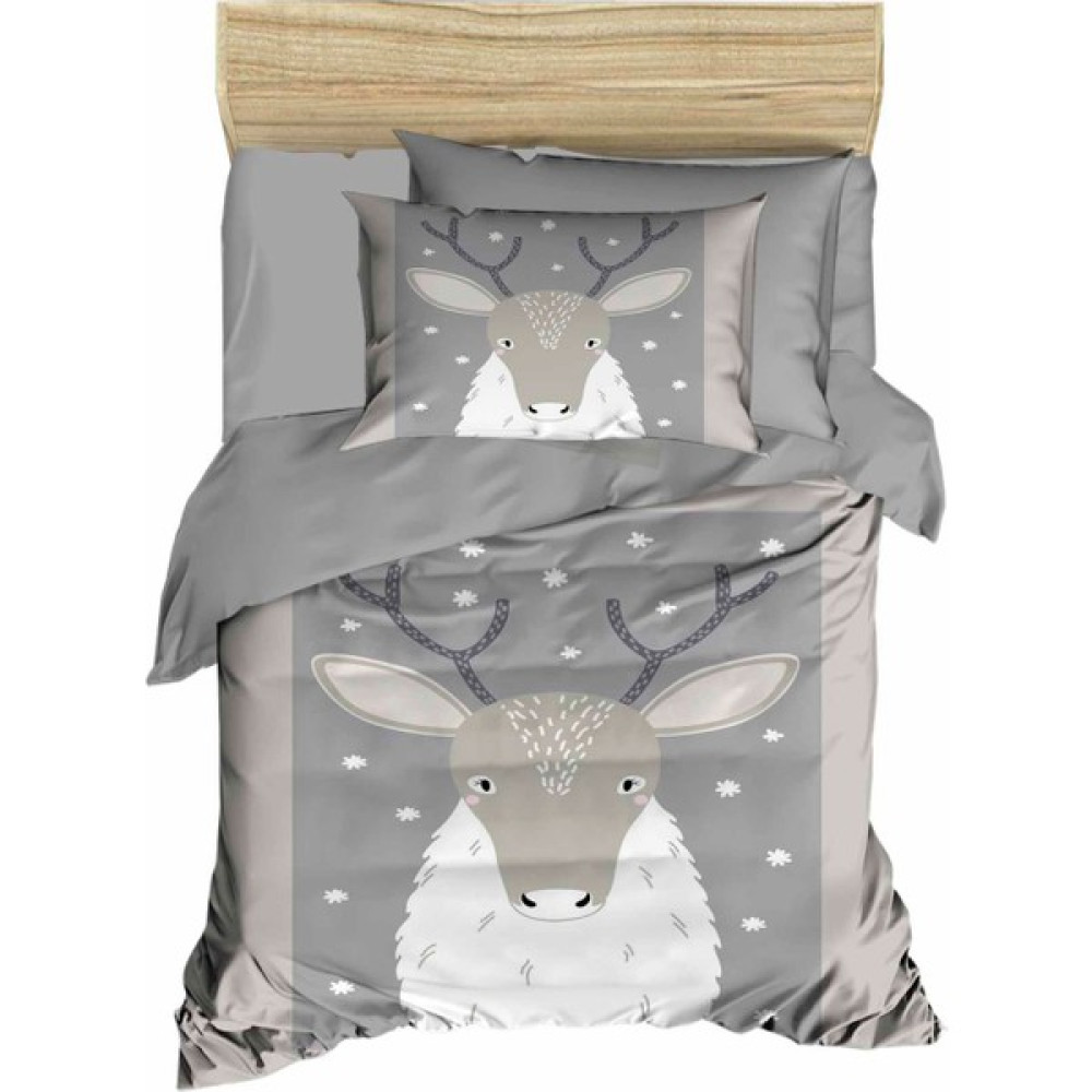 Mira Home Yenidoğan Kız / Erkek Unisex Bebek Nevresim Takımı 3D Pamuklu Geyik - Gri - 100 x 150 cm Bebek Nevresim Takımı Fiyatı