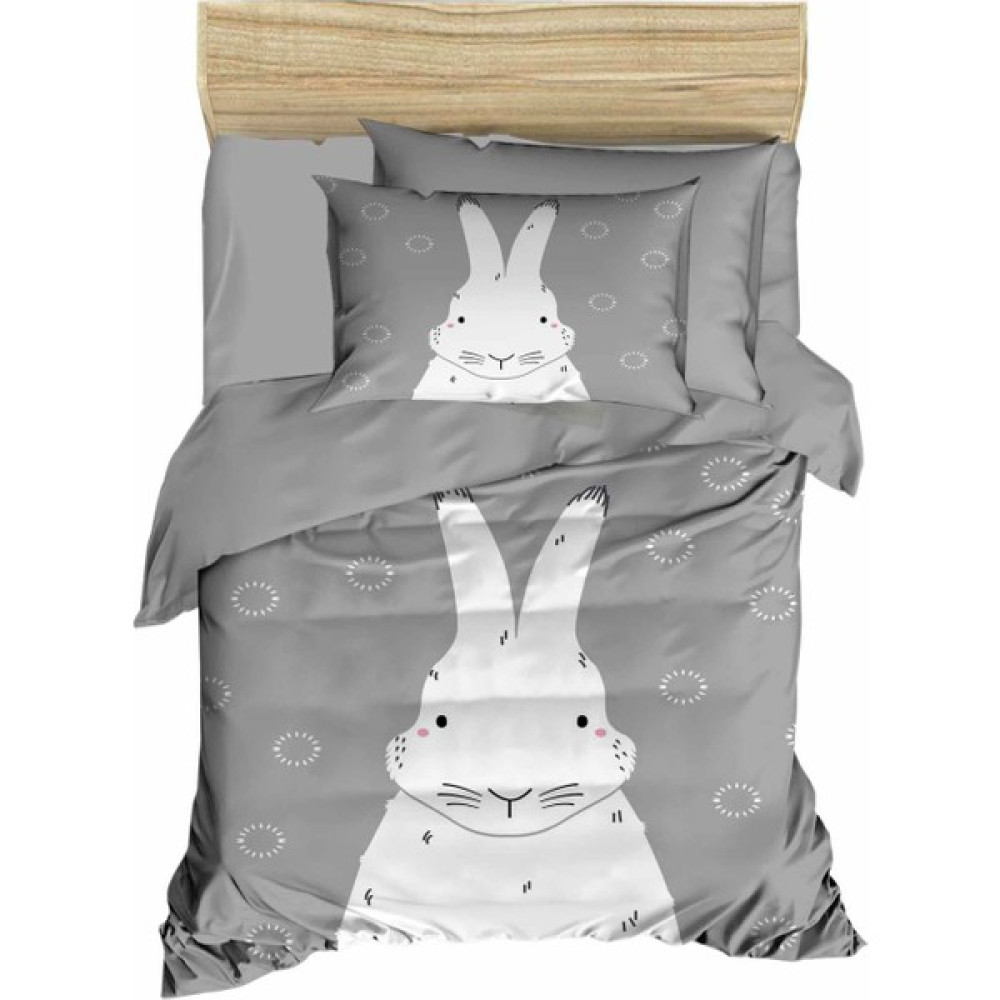Mira Home Yenidoğan Kız / Erkek Unisex Bebek Nevresim Takımı 3D Pamuklu Gri Tavşan - 100 x 150 cm Bebek Nevresim Takımı Fiyatı