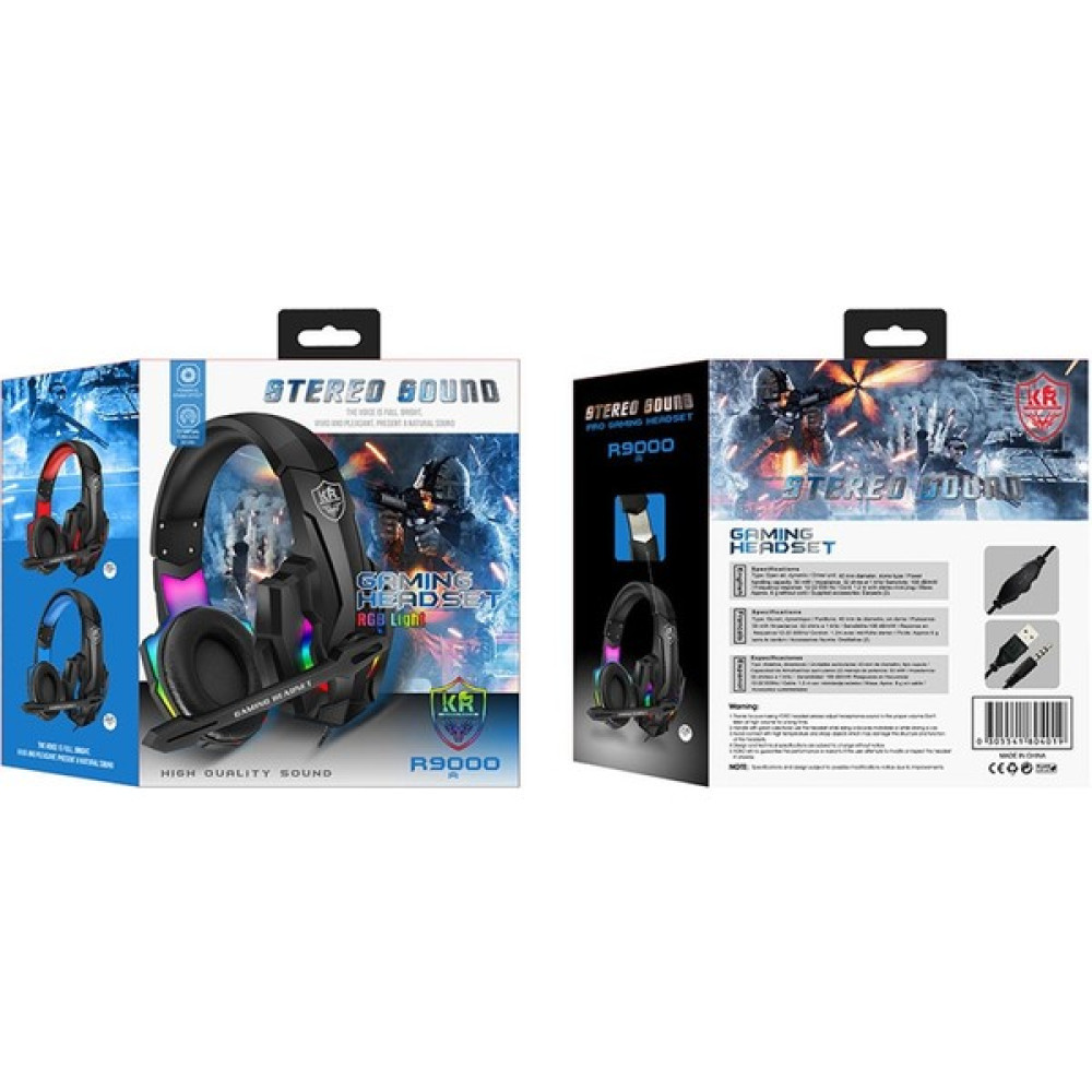 Mira Karler Bass R9000 Rgb Işıklı Oyuncu Kulaklığı Kulak Üstü Kulaklık Fiyatı