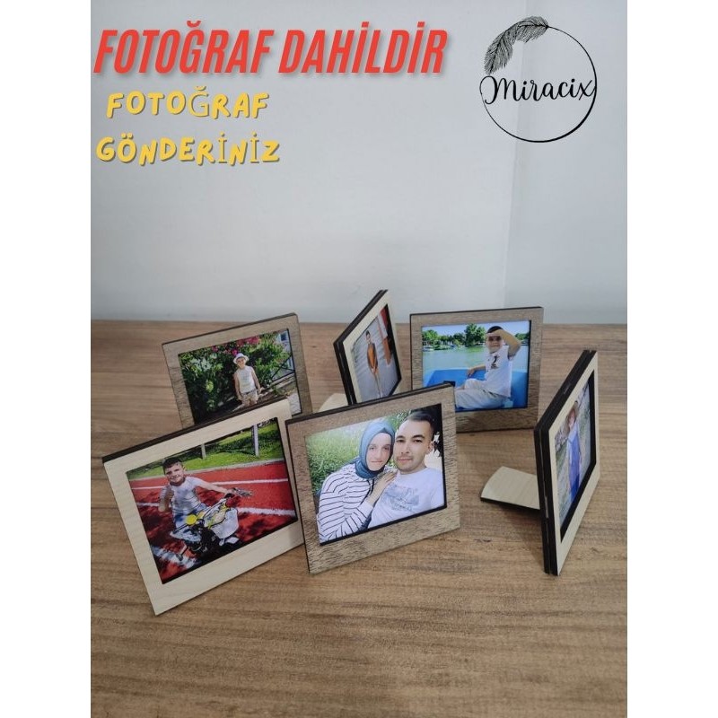 Miracix 2 Adet Ahşap (Fotoğraf Dahil) Polaroid Mini Fotoğraf Çerçevesi - 9X9CM Dekoratif Masa Üstü Çerçeve - Krem SSD / Solid State Drive Fiyatı