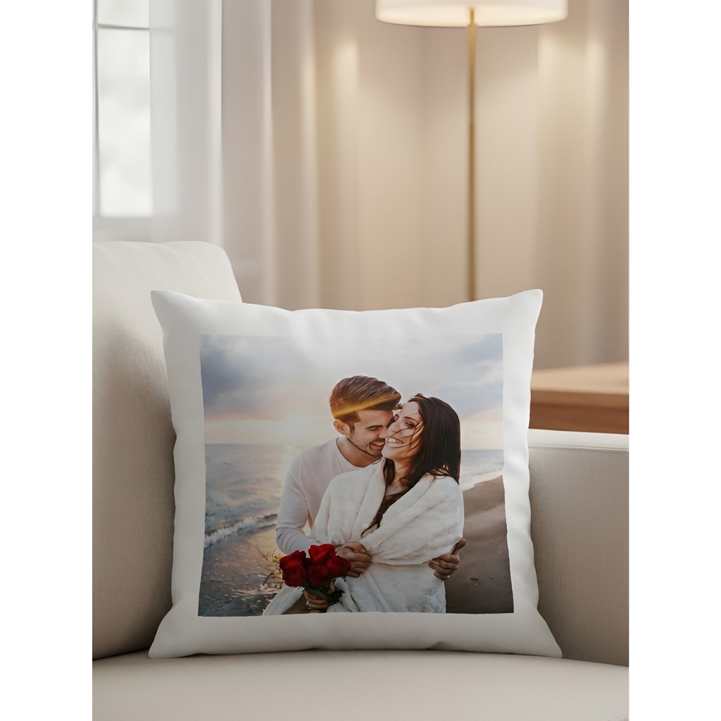Miracix Beyaz Kişiye Özel Resimli Yastık Tek Yön Baskı – Fotoğraf ve Yazı Baskılı Özel Tasarım - 28 x 28 cm Yastık Kılıfı Fiyatı