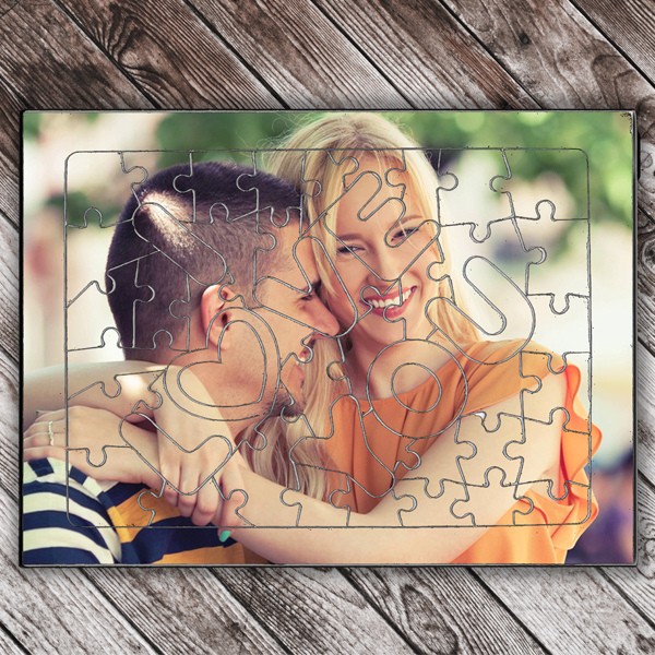 Miracix Kişiye Özel A4 Puzzle 48 Parça – I Love You Tasarımlı Fotoğraflı Hediye - 48 Parça Love You Diğer Fiyatı