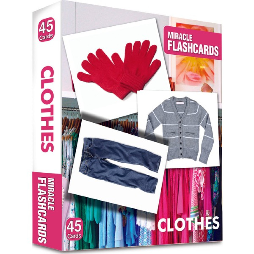 Miracle Flashcards Clothes (40 Pictures) Yabancı Dil Kartları Fiyatı