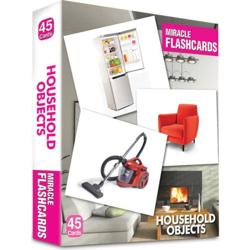 Miracle Flashcards – Household Objects Box 45 Cards Yabancı Dil Kartları Fiyatı