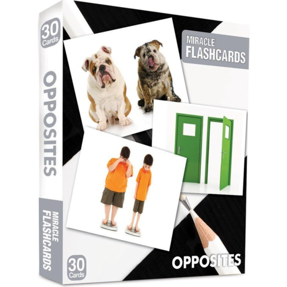 Miracle Flashcards: Oppposites Box 30 Cards Kaynak Kitapları Fiyatı