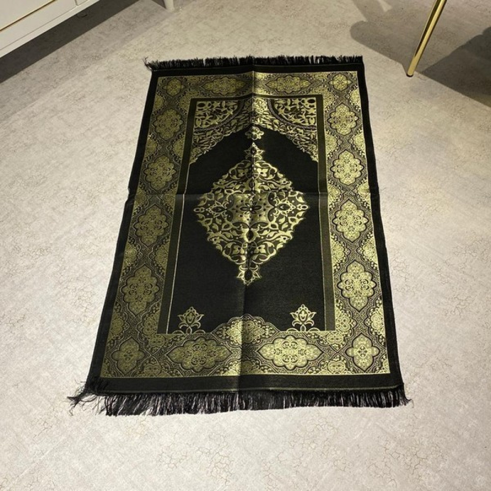 Miracle Osmanlı Şönil Seccade - Siyah - 70 x 110 cm Seccade Fiyatı
