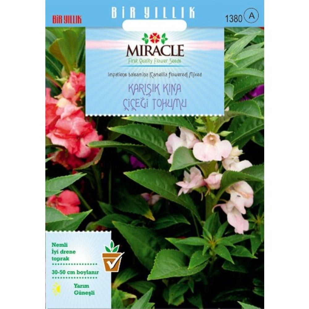 Miracle Tohum Miracle Balsamina Karışık Renkli Kına Çiçeği Tohumu (150 tohum) Oto Boyaları Fiyatı