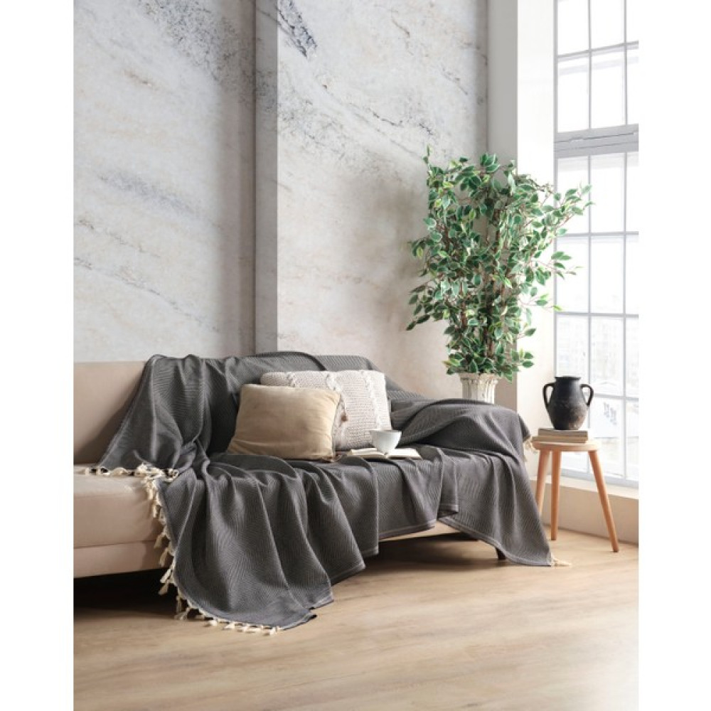 Miracolo Home Pamuklu Dekoratif Koltuk Kanepe Çekyat Örtüsü 170X230 Boyutlu Optimal Kaymaz Tasarım-Siyah - Siyah - 170 x 230 cm Koltuk & Kanepe Örtüsü Fiyatı
