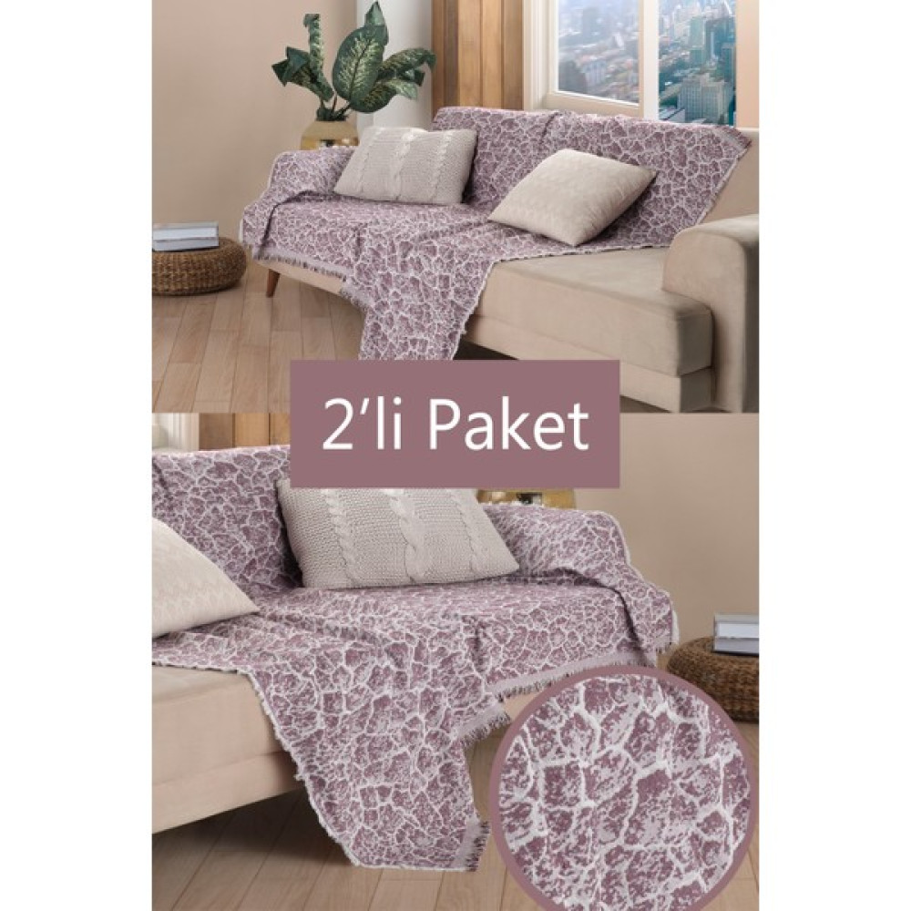 Miracolo Home Pratik Optimal Kaymaz Tasarım 180X220 cm Mermer Desen Koltuk Örtü Önden Saçaklı-2 Li Set-Bordo - Bordo - 180 x 220 cm Koltuk & Kanepe Örtüsü Fiyatı