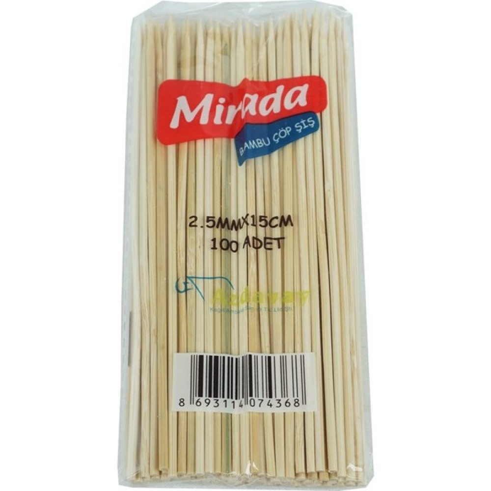 Mirada Çöp Şiş 15 cm 100'LÜ Oto Boyaları Fiyatı